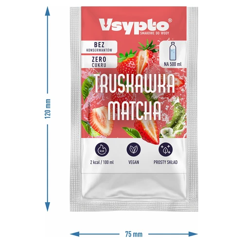 VSYPTO s okusom Jagoda & Matcha, 3 g - 4