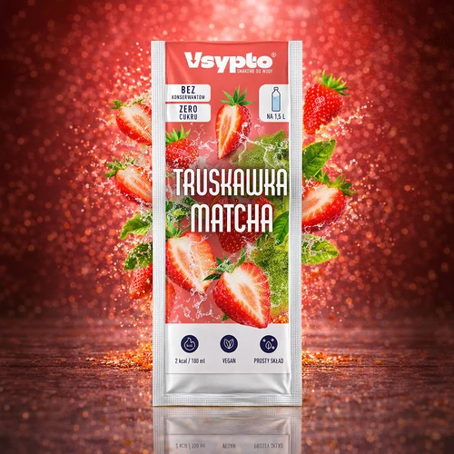 VSYPTO s okusom Jagoda Matcha, 9 g - 5