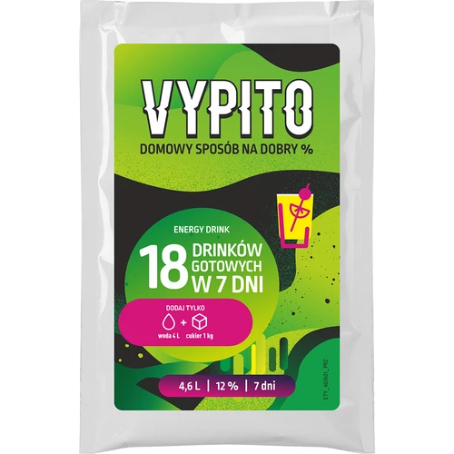VYPITO 12%, vrećica za 18 pića - Energy drink, 126 g