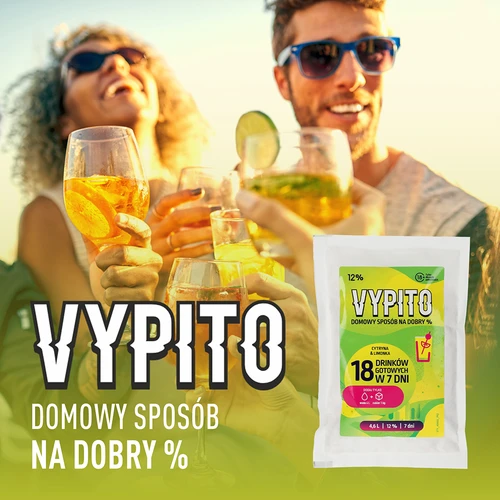 VYPITO 12%, vrećica za 18 pića - Limun & limeta, 126 g - 6