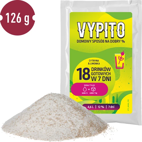 VYPITO 12%, vrećica za 18 pića - Limun & limeta, 126 g - 3