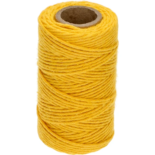 Žuta pamučna špaga 2 mm/55 m/100 g